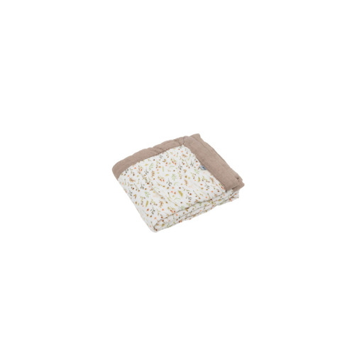 Little Unicorn Organic Cotton Muslin Baby Quilt Floral Field