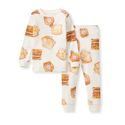 Burt's Bees Baby Boys' 2-Piece Long Sleeve Tee and Pants Organic Cotton Pajama Set