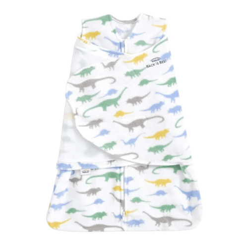 Halo Micro-Fleece Swaddle, Small, Dinos