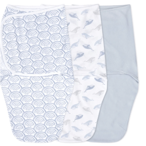 At Sea Easy Swaddle With No Zipper 0-3M | aden + anais | Color: At Sea