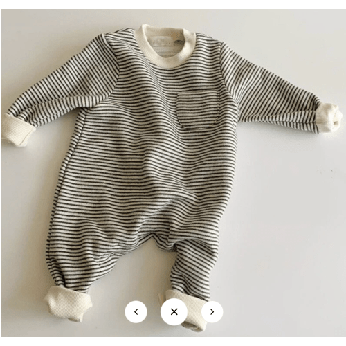 Boho Striped Onesie – The Boho Bebe - 6/12mo