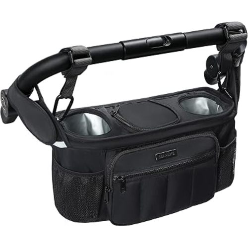 BELALIFE Stroller Organizer with 7 Pockets and 2 Cup Holders