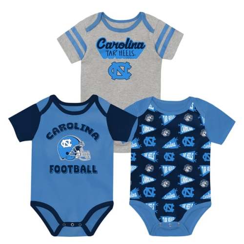 Newborn Outerstuff Carolina Blue North Carolina Tar Heels Star Player Three-Piece Bodysuit Set