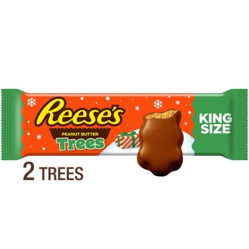 Reese's Peanut Butter Trees Christmas Candy Stocking Stuffers King Size - 2.4oz/2ct