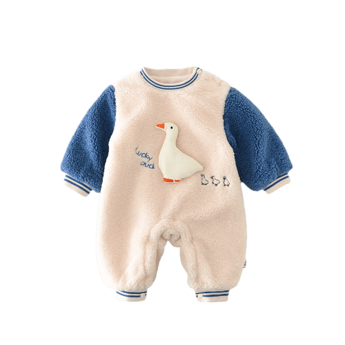 Cute Duck Winter Baby Romper | Petit Hollow