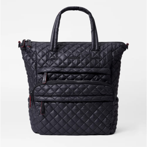 Utility Black Quilted Backpack | MZ Wallace