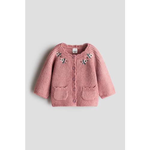 EMBROIDERED-DETAIL CARDIGAN