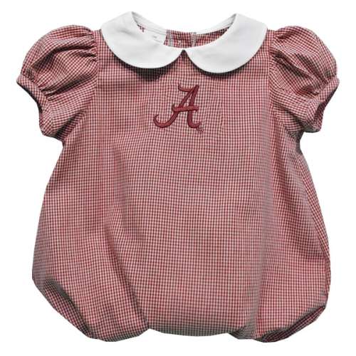Girls Infant Vive La Fete  Crimson Alabama Crimson Tide Puffy Bubble Dress