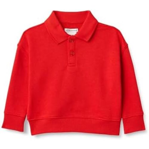Amazon Essentials x Sofia Grainge Babies, Toddlers and Boys' French Terry Polo Sweatshirt
