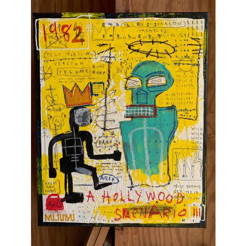 Neo-Expressionist Graffiti Painting: "A Hollywood Scenario"