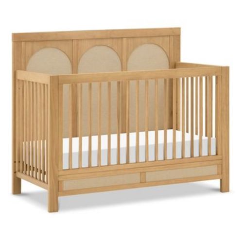 Namesake Eloise 4-in-1 Convertible Crib - Honey and Performance Sand Eco-Weave