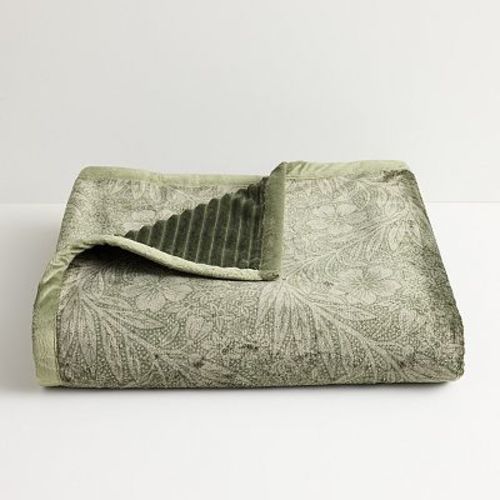 Cuddl Duds® Reversible Plush Ribbed Floral Throw Blanket