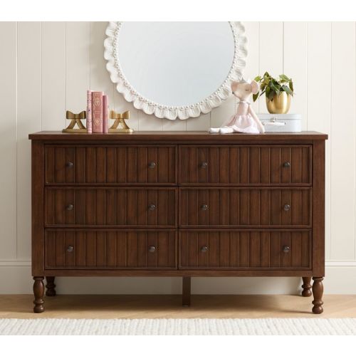 Catalina Beadboard 6-Drawer Dresser (56w x 19d")