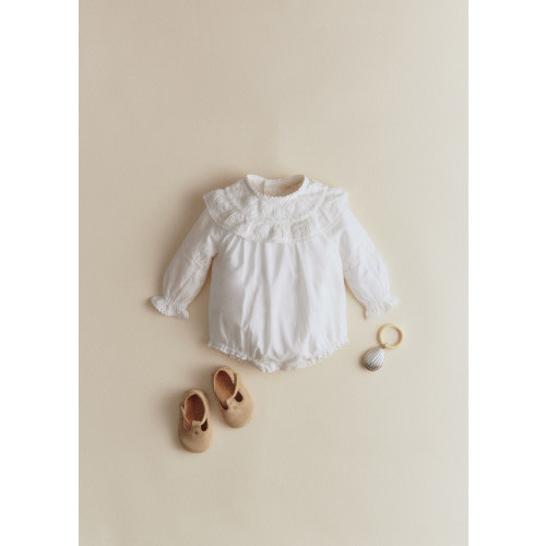 Mellie romper suit - Ecru