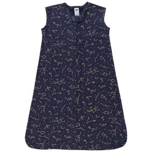 Hudson Baby Cotton Sleeveless Wearable Sleeping Bag, Sack, Blanket, Navy Constellation, 12-18 Months