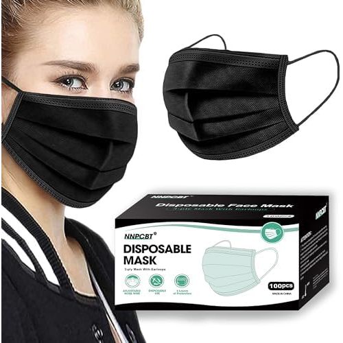 NNPCBT 3 ply Disposable Masks Breathable Face Masks for Adults