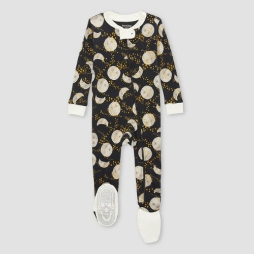 Burt's Bees Baby® Baby Organic Cotton Tight Fit Footed Pajama, Color: Black, Size: 12M