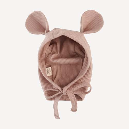 bear hat | cottage rose | organic cotton single