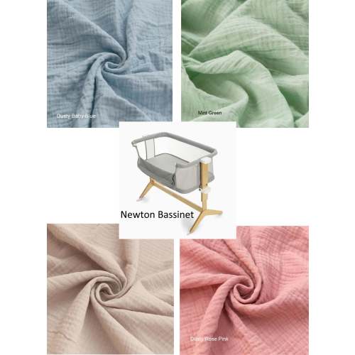 Newton Bassinet Custom Made Fitted Sheet - Organic Cotton Gauze – Wendy Anne