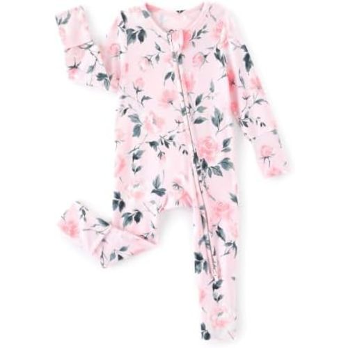 PATPAT Bamboo Viscose Baby Pajamas, Sleepers with 2-Way Zipper