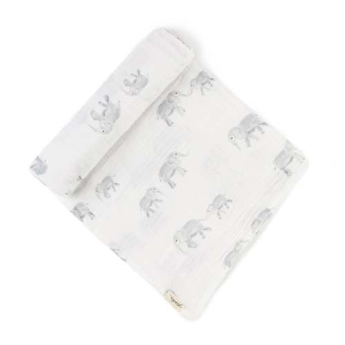 Organic Swaddle | Follow Me Elephant