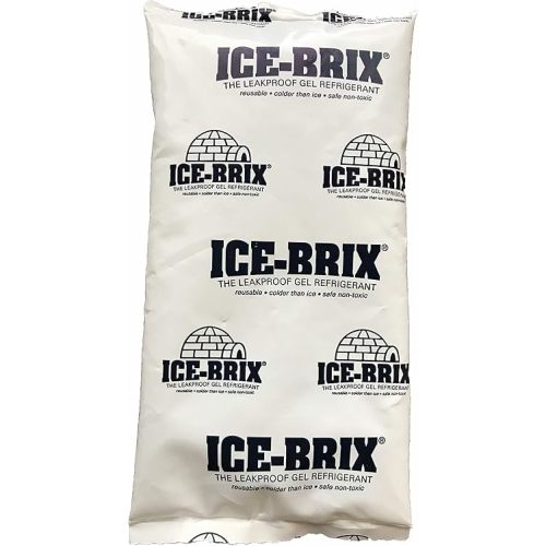 Ice-Brix Reusable Leakproof NonToxic Ice Pack 3oz Gel 5" x 2 3/4" x 3/4" (Qty12)
