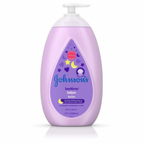 Johnson's Bedtime Baby Lotion with NaturalCalm Essences, Hypoallergenic & Paraben Free, 27.1 fl. oz