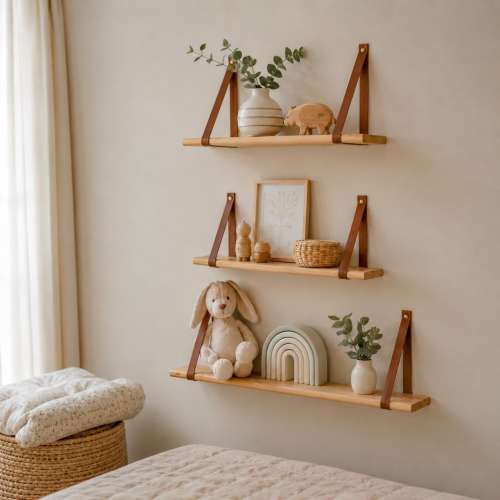 Nursery Shelves,  Floating Wall Shelf for kids room