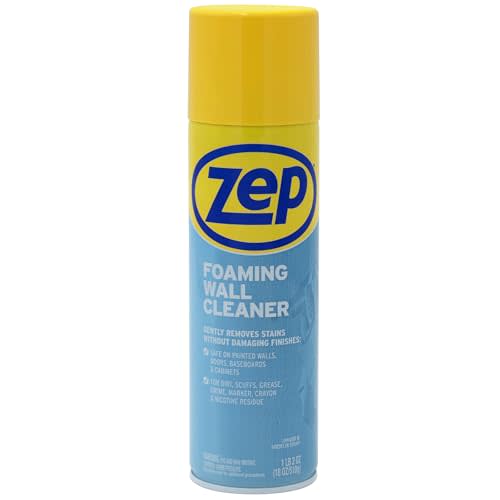 Zep ZUFWC18 Foaming Wall Cleaner, 18 oz, Clear | Removes Stains Without Damaging Finishes