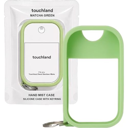 Touchland Silicone Hand Mist Case with Keyring, 1 FL OZ - Matcha Green