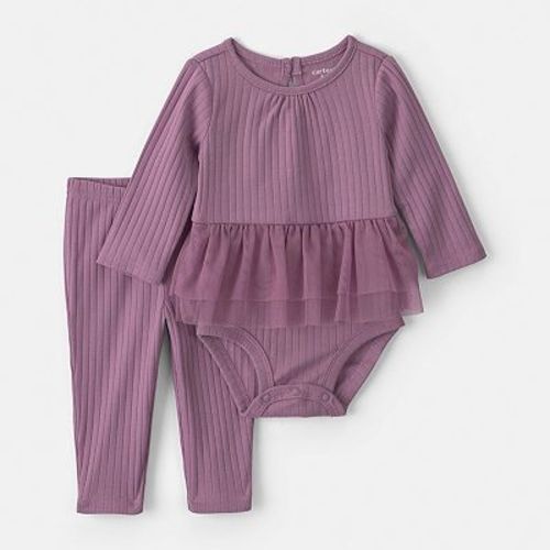 Baby Girl Carter's 2-Piece Long-Sleeve Bodysuit & Pant Set