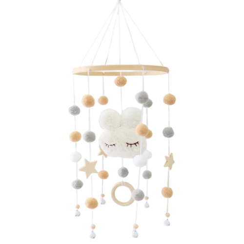 Siruishop Baby Crib Nursery Crib Mobiles Infant Toy for Newborn White - Walmart.ca