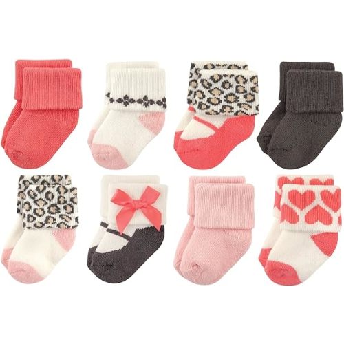 Luvable Friends Unisex Baby Newborn and Baby Terry Socks