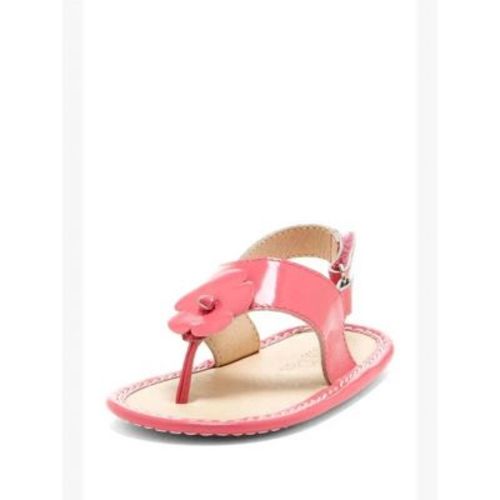 Girls' Hibiscus Applique Sandals - Petit Confection 5 (12-18 Months)