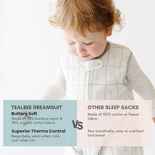 12M-2T, Tealbee Dreamsuit Walker Toddler Sleep Sack with Feet and Legs,