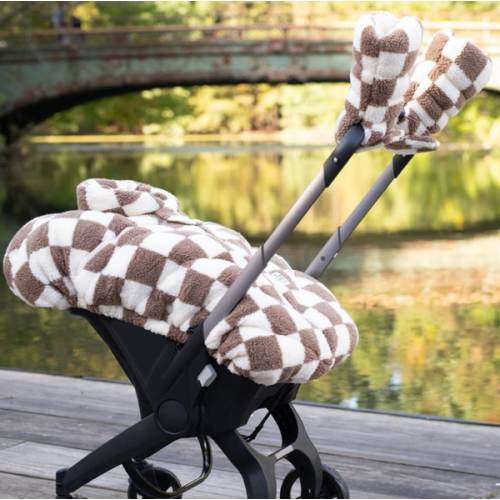 Car Seat Cocoon - Checker Berber
