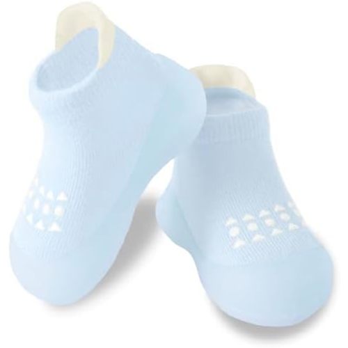 Hstyle Baby Sock Shoes Toddler Non-Slip Slippers Infant Walking Shoes Soft Rubber Sole Sneakers for Baby Boys Girls