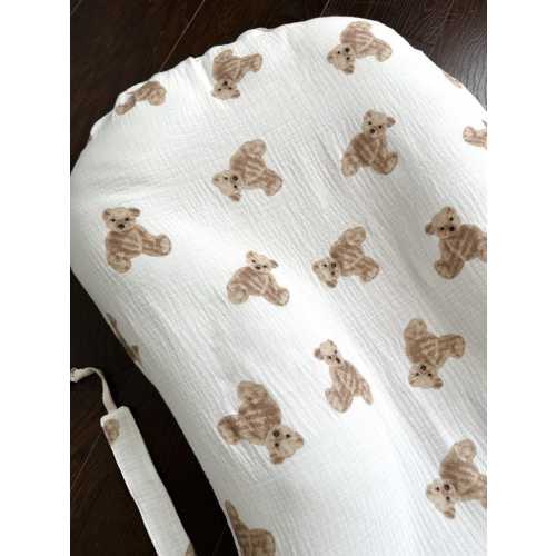 Gingham Muslin Snuggle me Organic Cover, Snuggle Me Cover, Snuggle me Lounger Cover - Baby Shower Gift, Baby Shower Gift, Custom Baby Gift