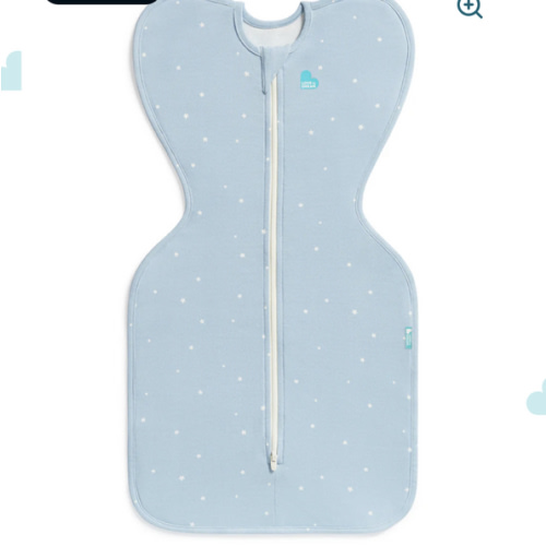 Swaddle Up™ 1.0 TOG Cotton Powder Blue Twinkle