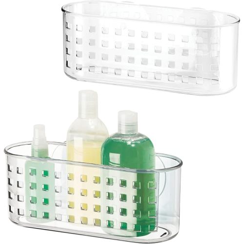 iDesign Hanging Suction Shower Caddy Basket