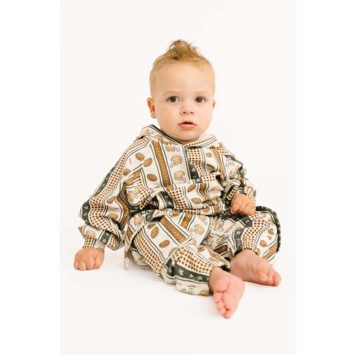 Touchdown Stripe Cargo Hoodie Set