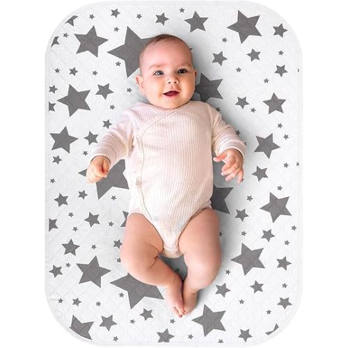 Accmor Baby Diaper Changing Pad, 27" x 20" Waterproof Baby Changing Mat, Wipeable Portable Diaper Changing Pad for Travel