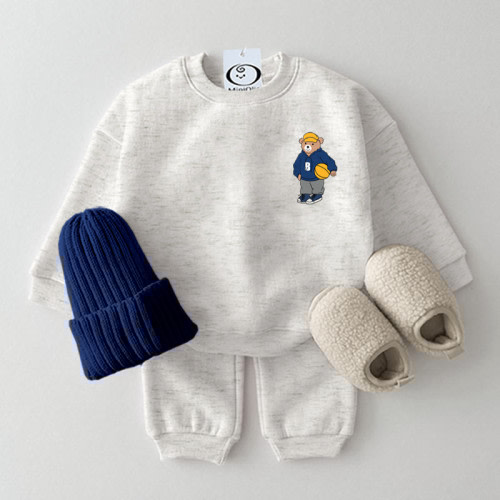 B Baby Basketball Bear Sweatsuit Set