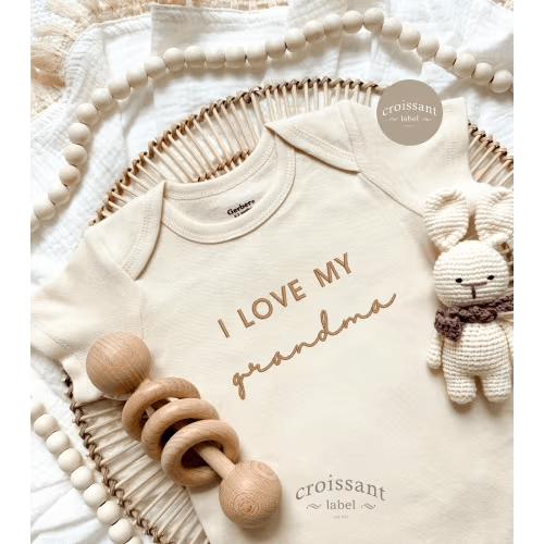 Embroidered I Love My Grandma Onesie®, Size 3-6 months