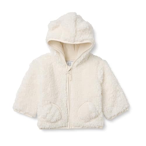 Amazon Essentials Unisex Babies' Hooded Sherpa Jacket