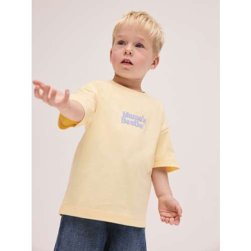 Yellow Mama's Bestie Short Sleeve Small Graphic T-Shirt (3mths-7yrs)