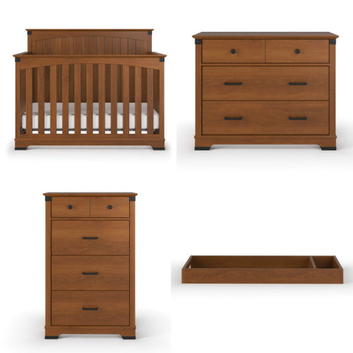 Child Craft Redmond Full Panel 4-Piece Nursery Furniture Set & Reviews | Wayfair