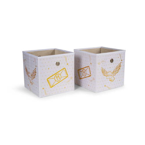 Harry Potter Hedwig 11-Inch Storage Bin Cube Organizers | Set of 2