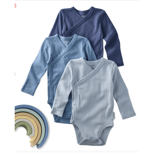 STERLING 3-Pack Side Snap Bodysuit | Terra | 0-3 M