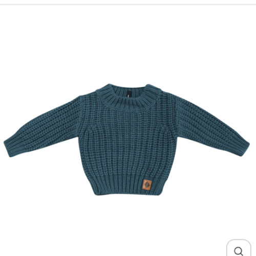 Chunky Knit Sweater in Atlantic